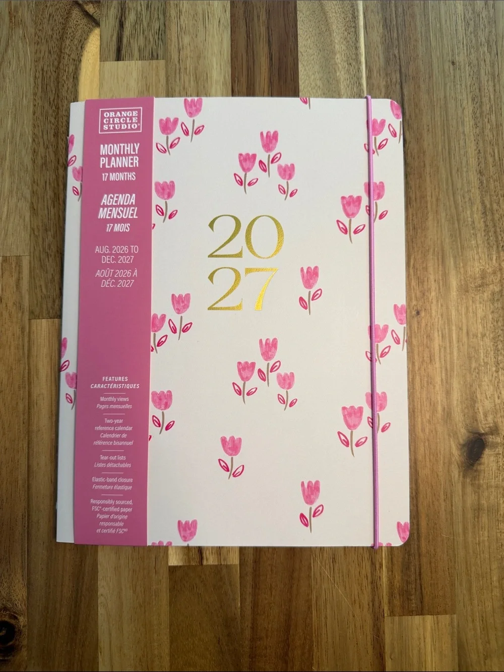 NWT Orange Circle Studio 17-Month Monthly Planner